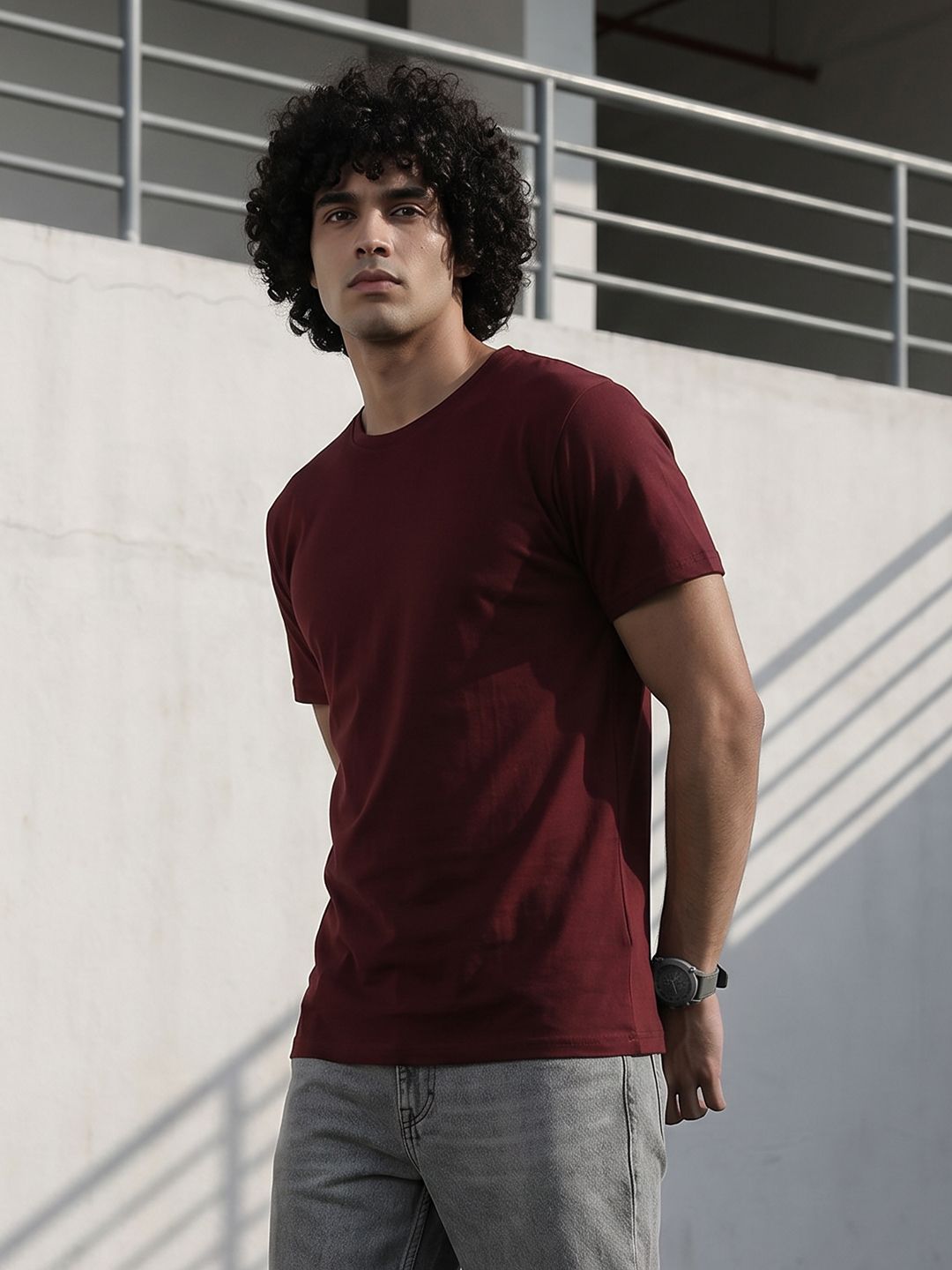 The Roadster Life Co. Round Neck T-Shirt