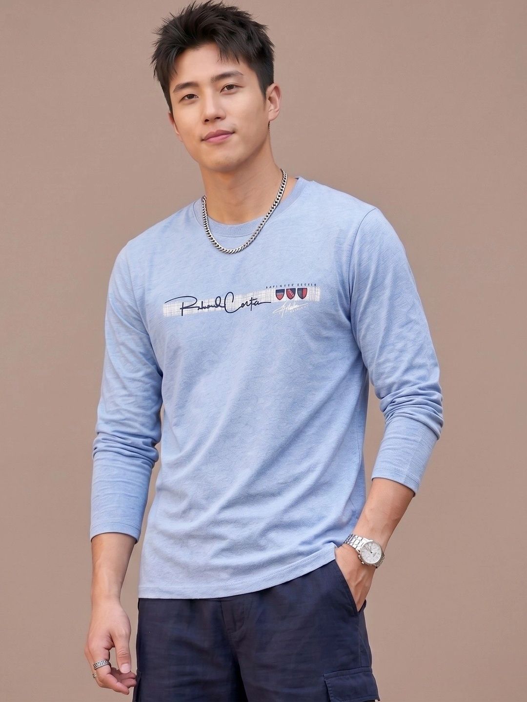 Moda Rapido Men Typography Printed T-shirt