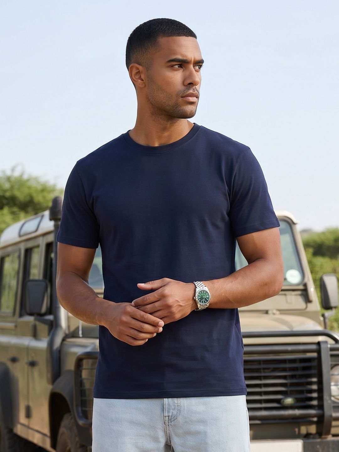 The Roadster Lifestyle Co Round Neck Tshirts