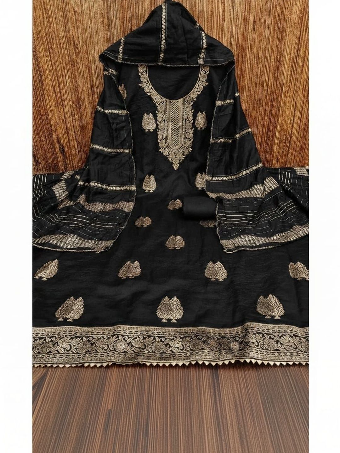 Dhaaga Ghar Art Silk Unstitched Dress Material