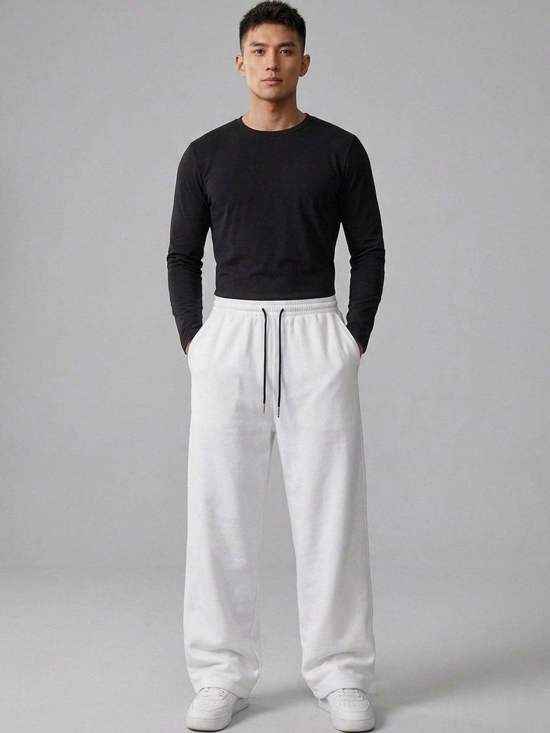 CORNERKICK Men Baggy Training Track Pants