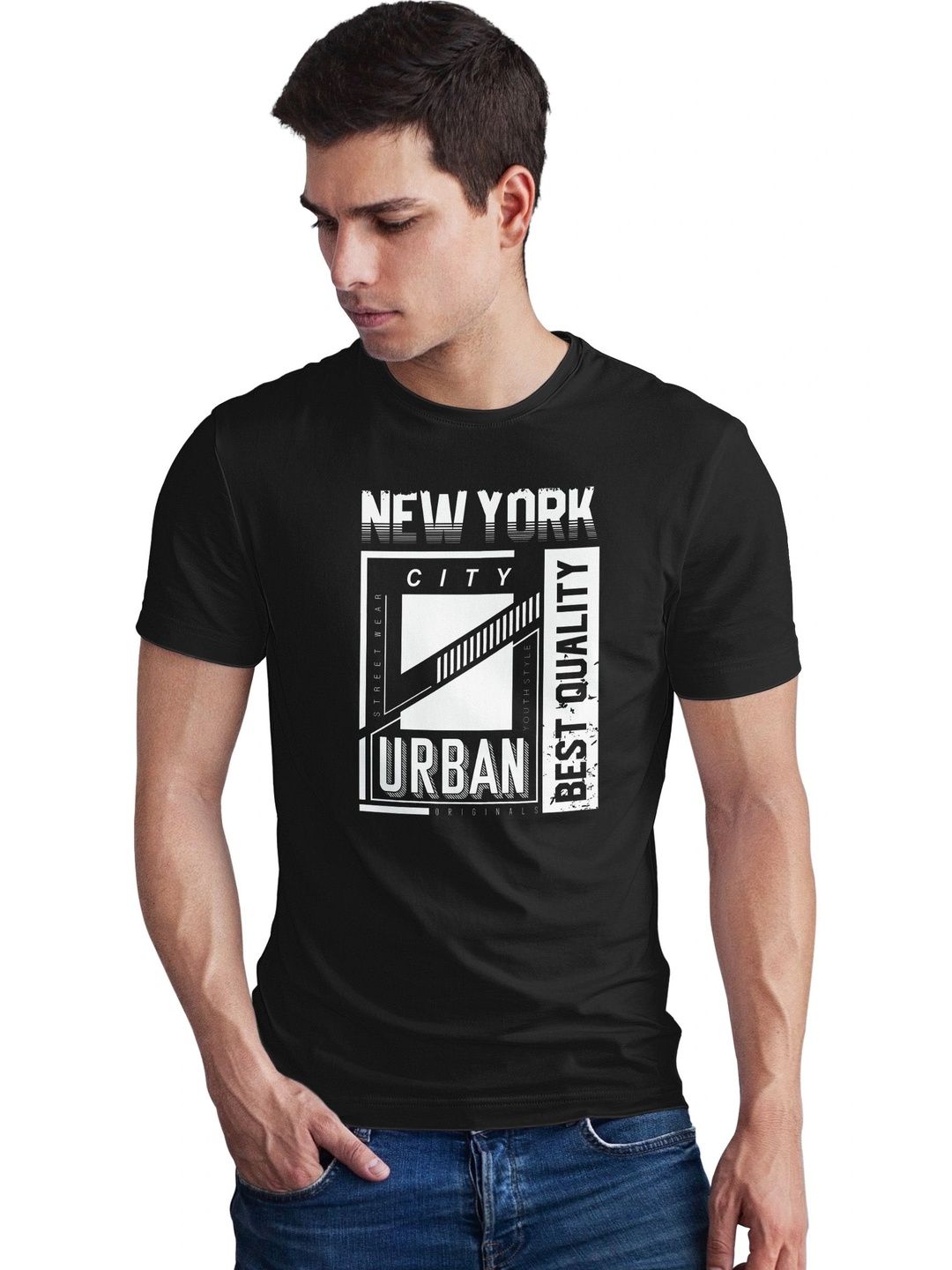 Seekbuylove Men Typography Printed Bio Finish T-shirt