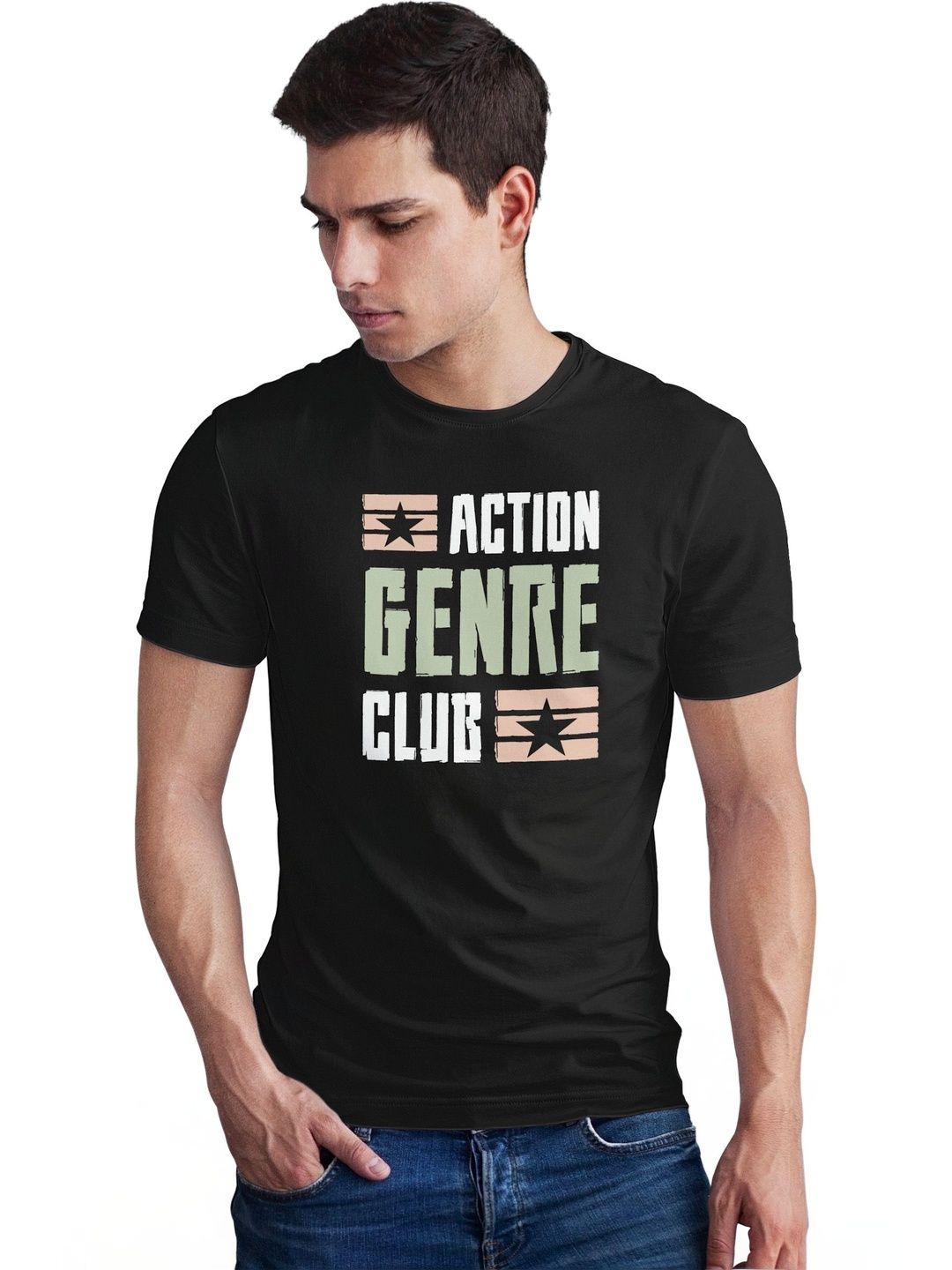 Seekbuylove Men Printed Bio Finish T-shirt