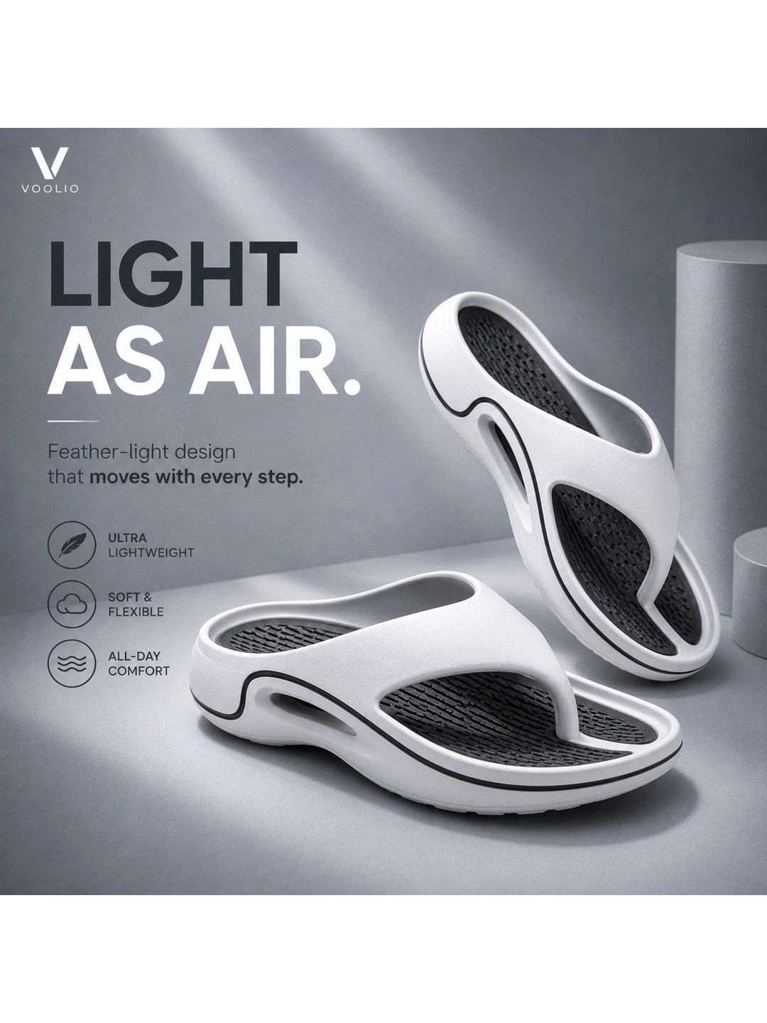 VOOLIO Men Thong Flip-Flops