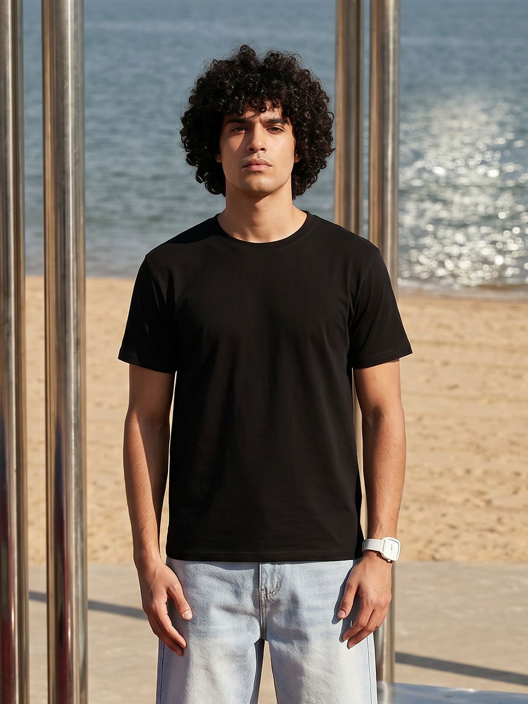 The Roadster Life Co. Round Neck T-Shirt