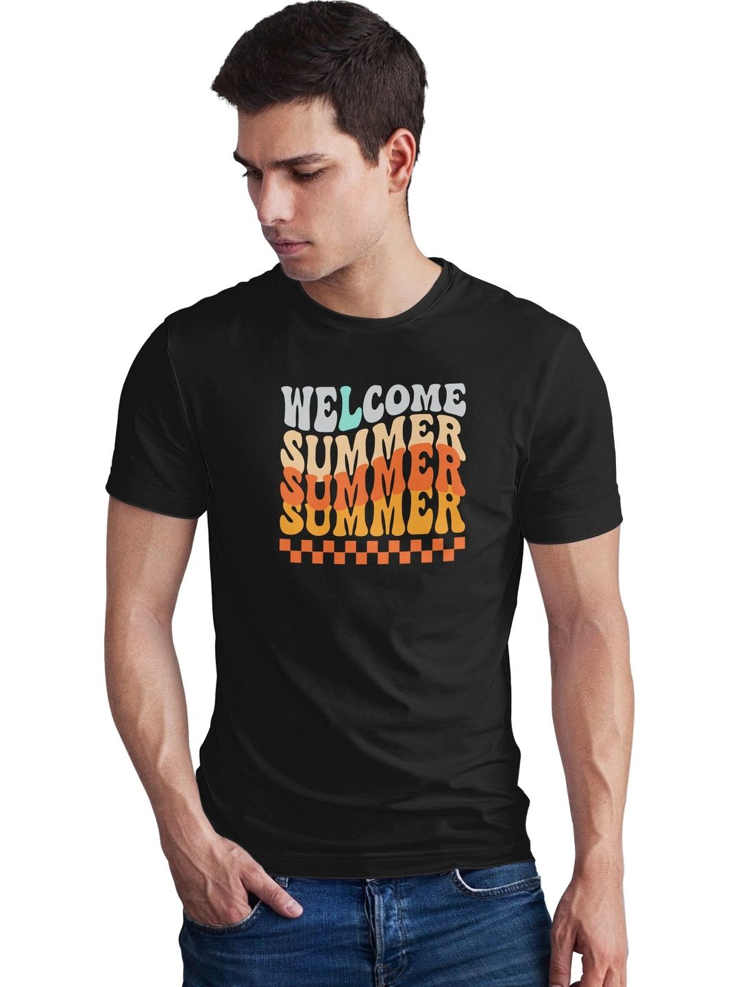 Seekbuylove Men Typography Printed Bio Finish T-shirt