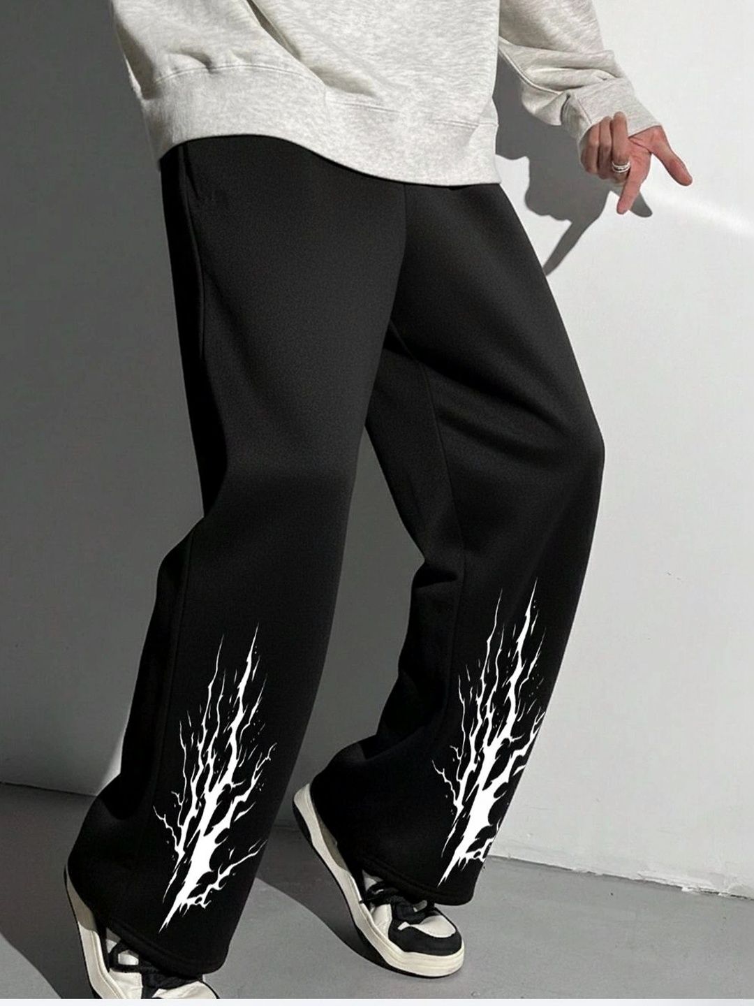 culish Men Regular Fit Abstract Training Track Pants