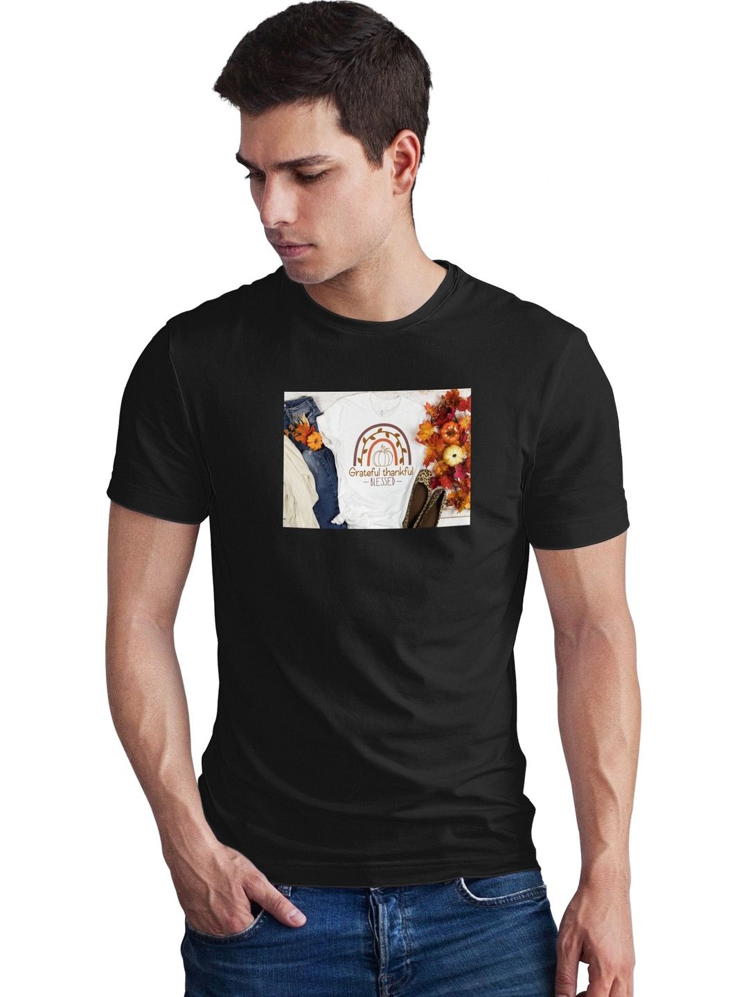 Seekbuylove Men Typography Bio Finish T-shirt
