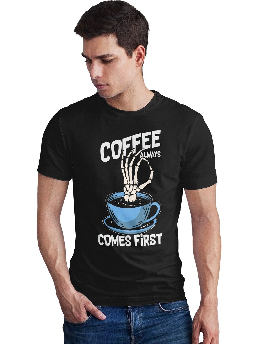 Seekbuylove Men Typography Printed Bio Finish T-shirt