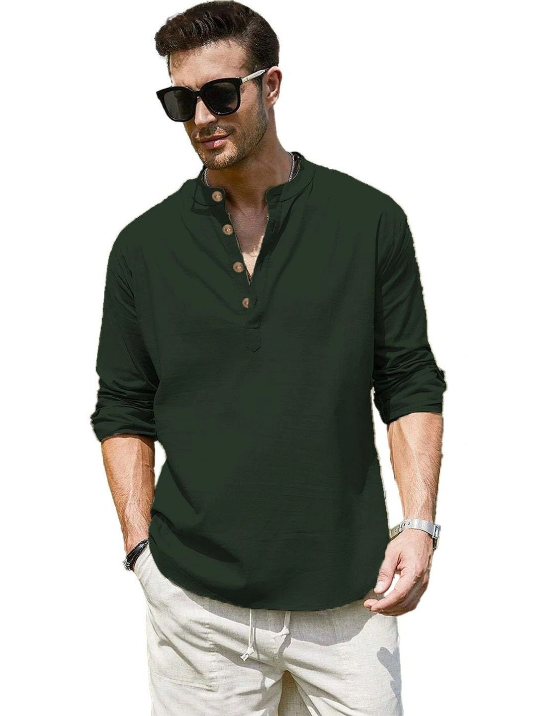 BLUE ROBED Men Kurta