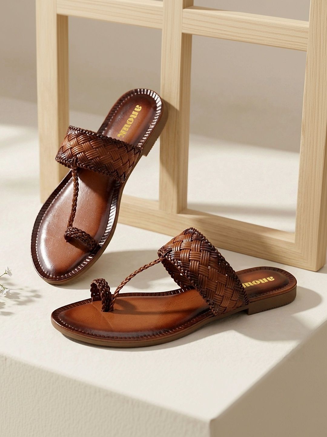 Anouk Women One Toe Flats with Laser Cuts