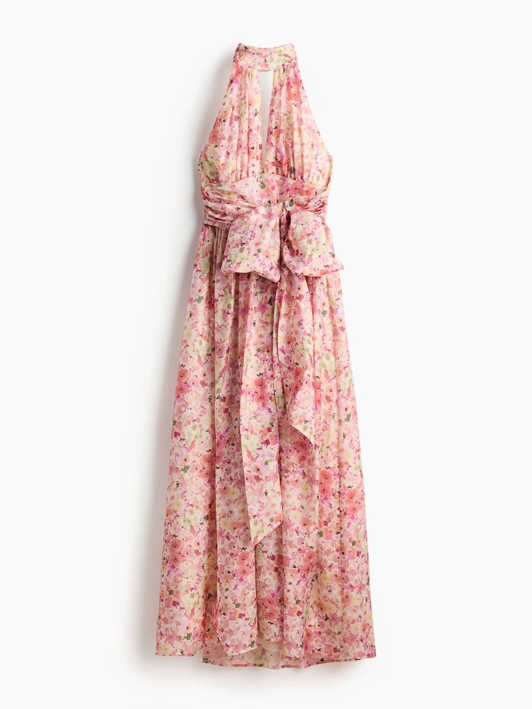 Floral Print Halter Neck Maxi Dress – H&M