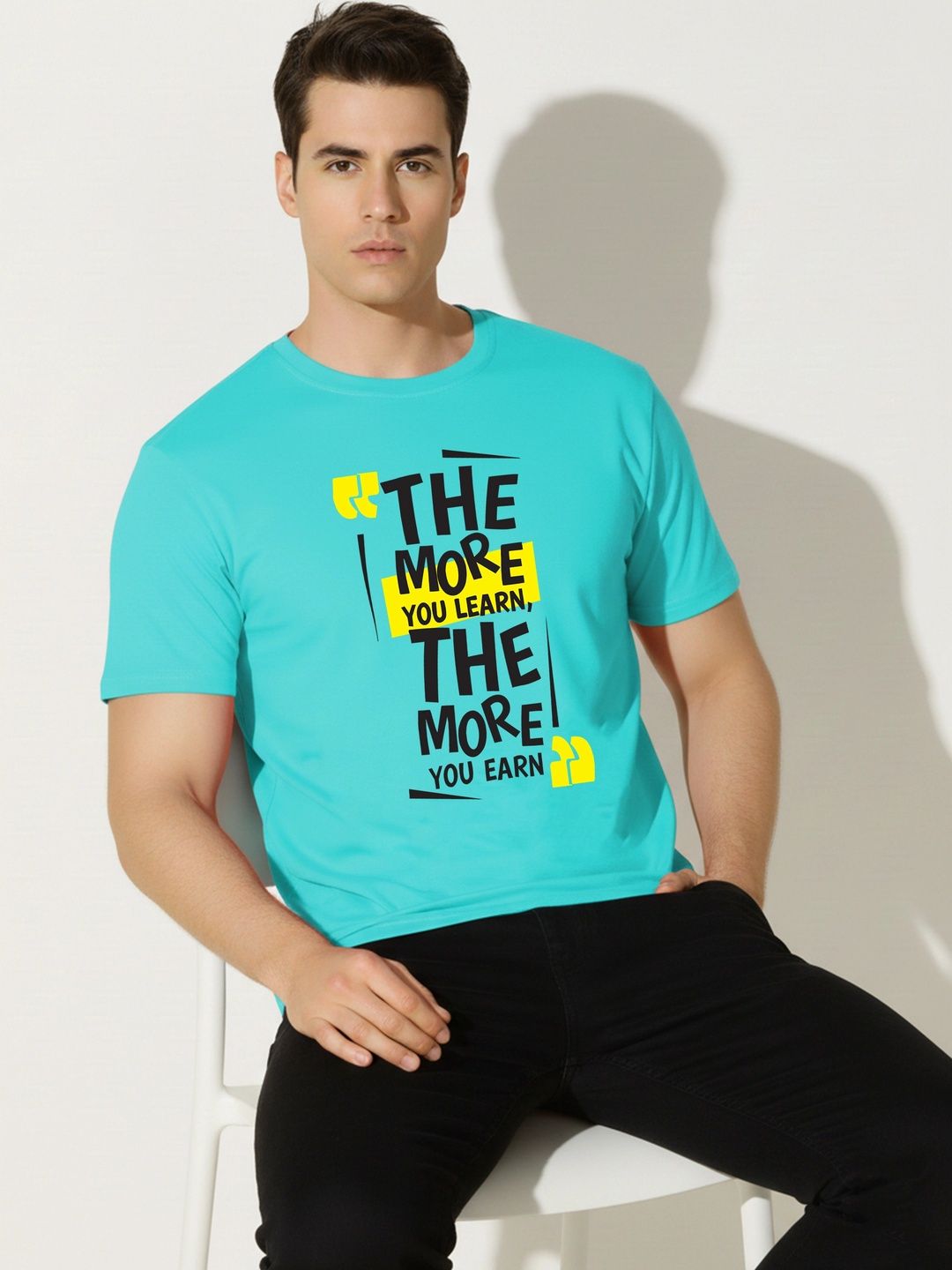 SKY HARBOAR Men Typography Printed T-shirt