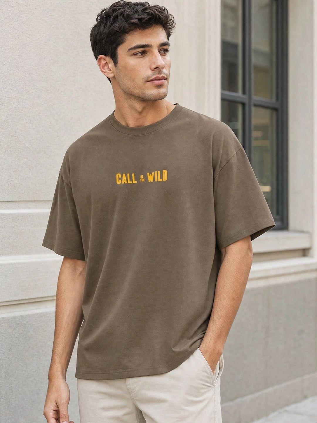 NOBERO NOBERO Men Printed Pure Cotton T-shirt