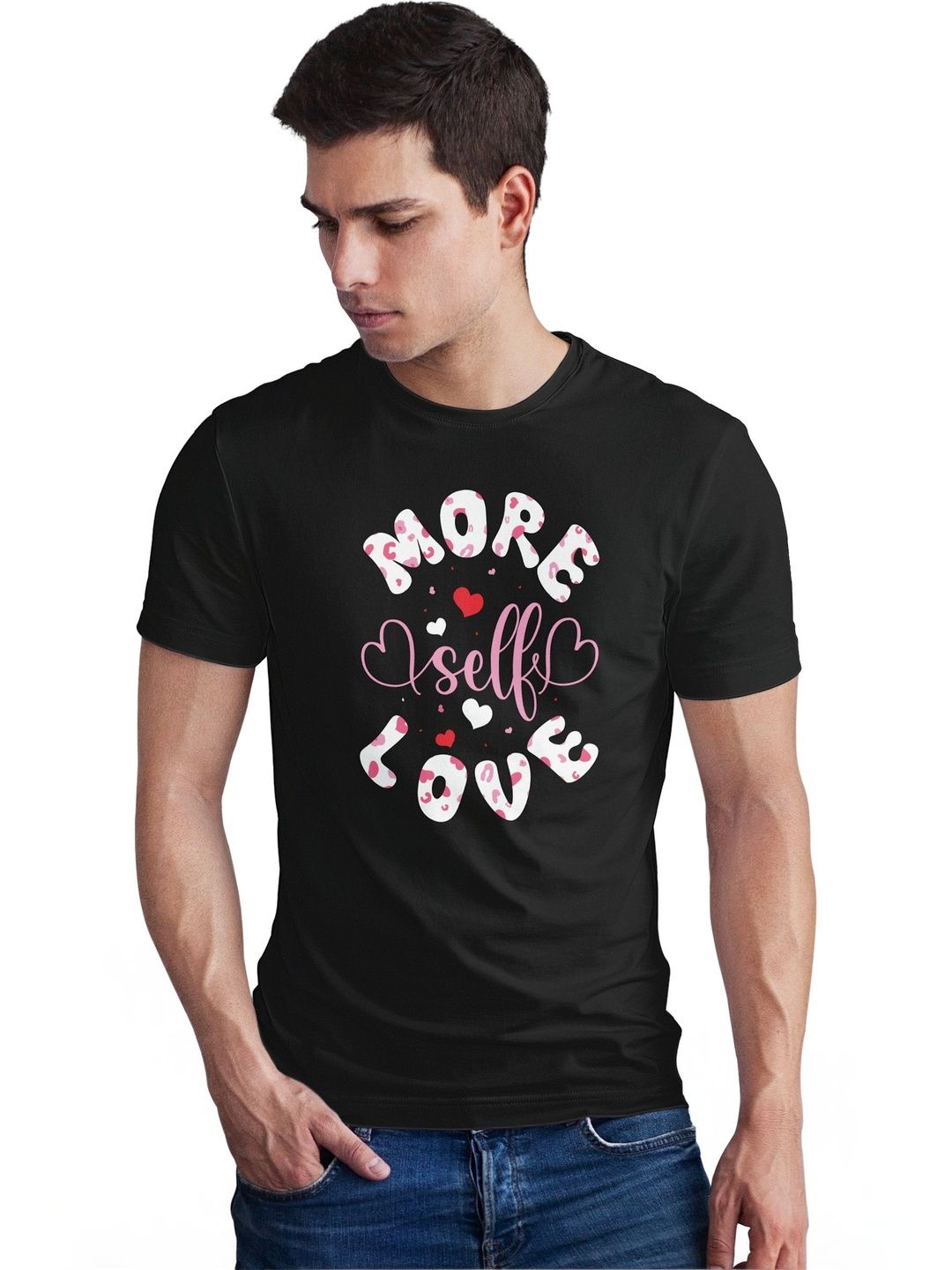 Seekbuylove Men Typography Printed Bio Finish T-shirt
