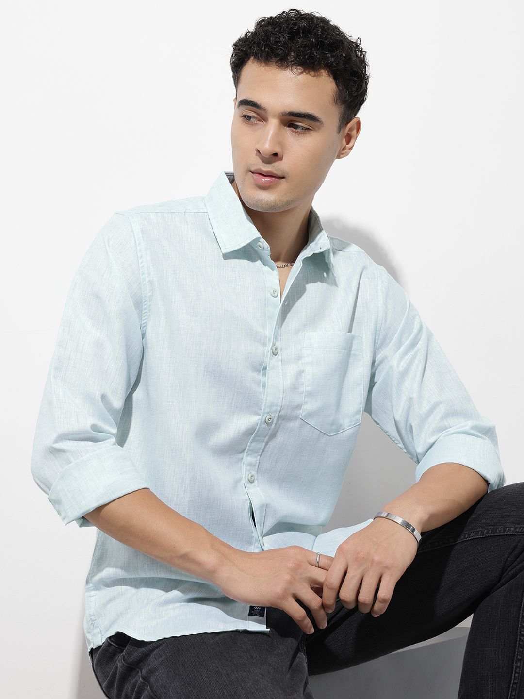 Roadster The Roadster Life Co. Cotton Linen Casual Shirt