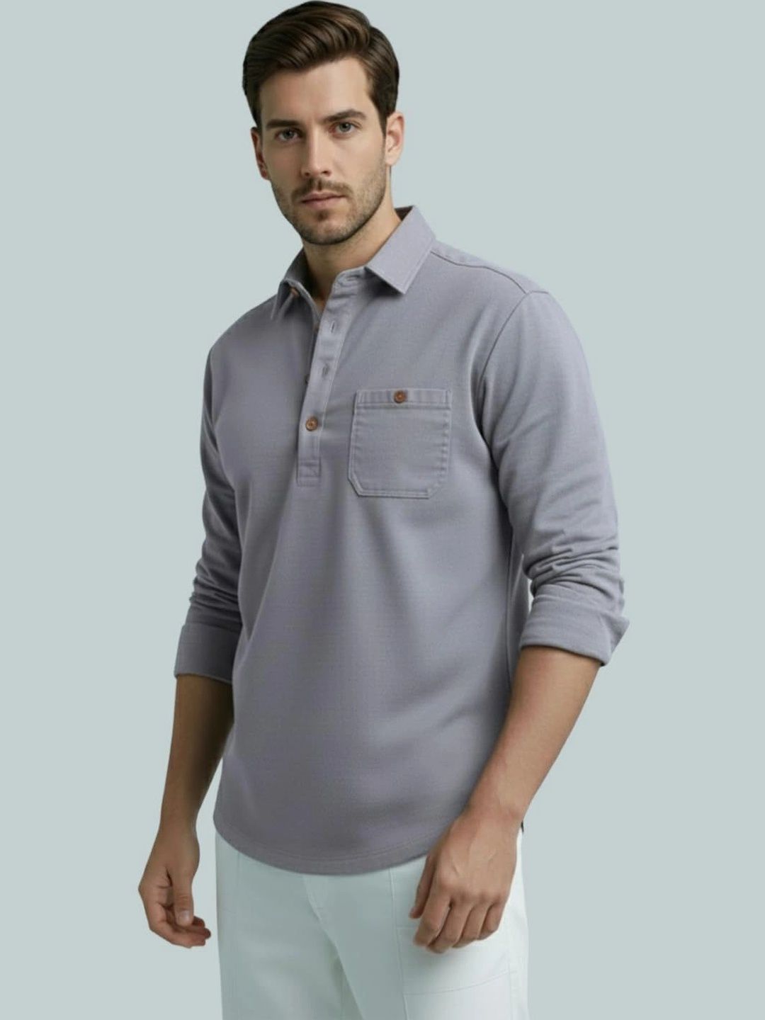 BLUE ROBED Men Kurta