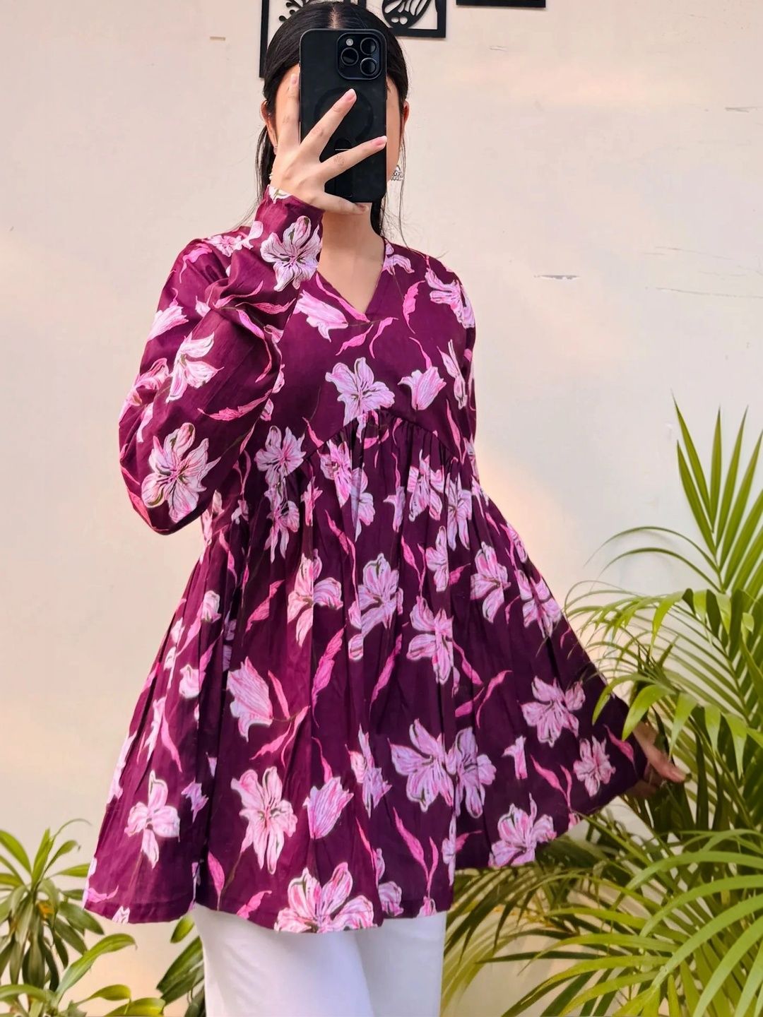KALINI KALINI Floral Print Top