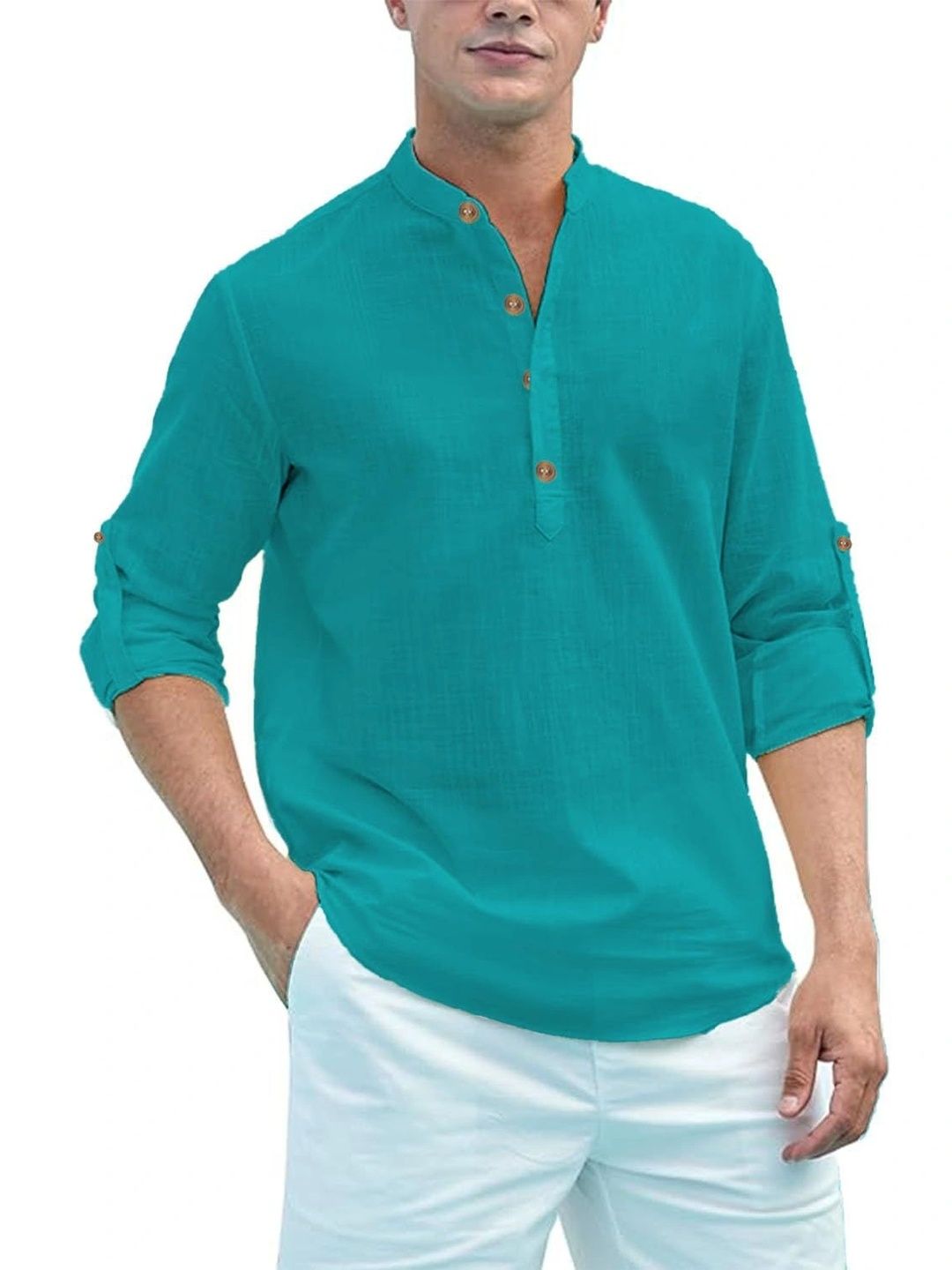 BLUE ROBED Men Kurta