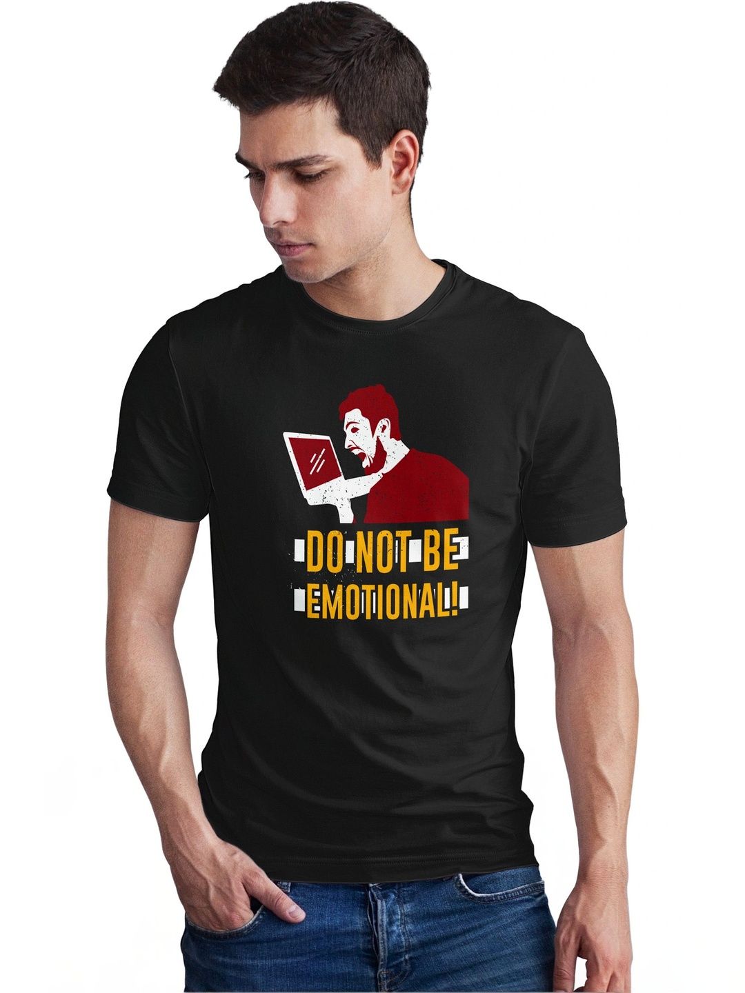 Seekbuylove Men Printed Bio Finish T-shirt