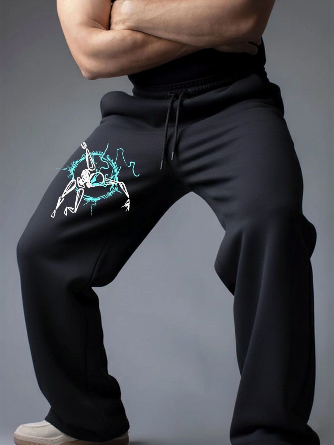 culish Men Regular Fit Graphic Print Training Track Pants