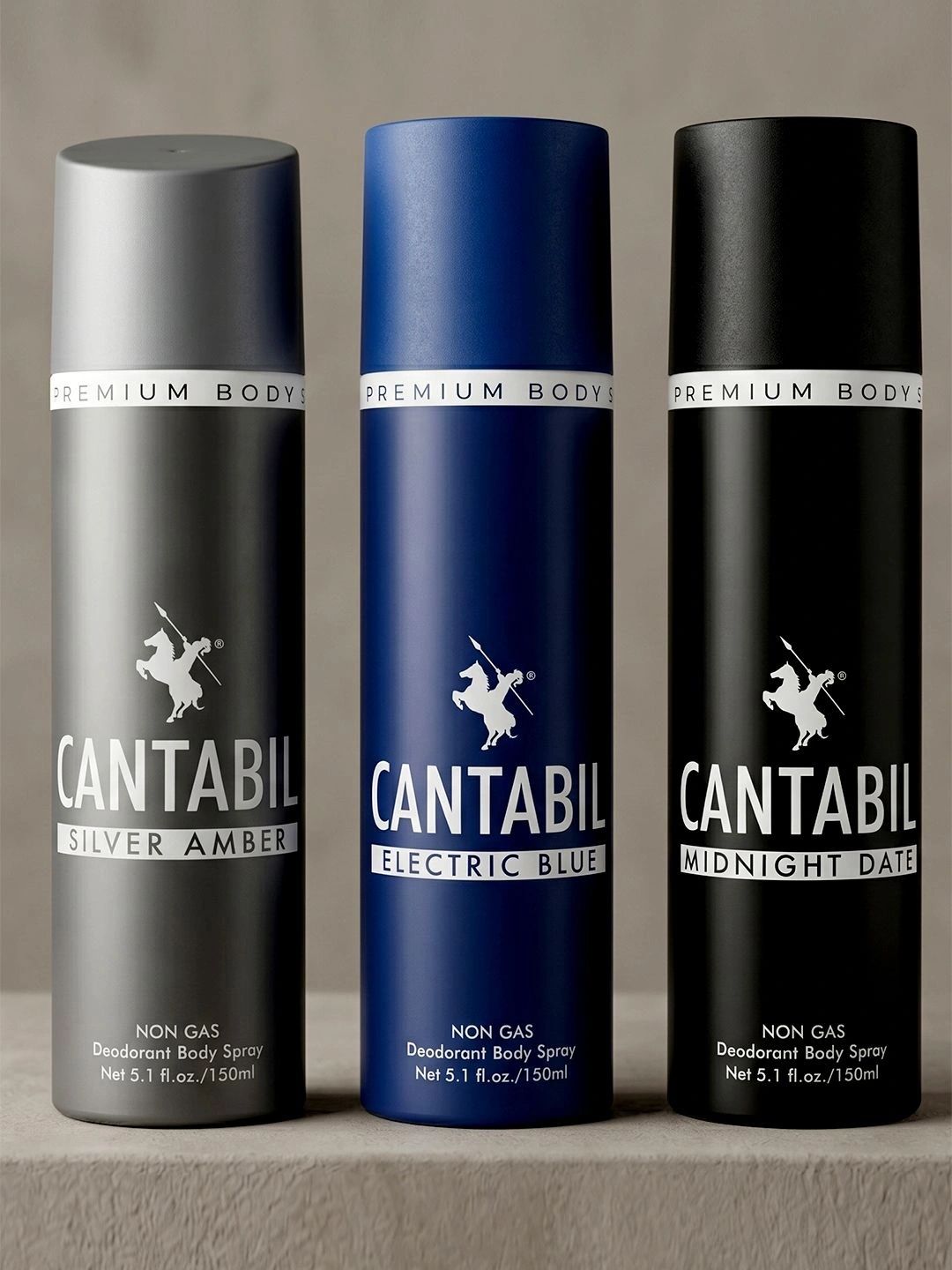 Cantabil Set Of 3 Long Lasting Deodorant - 150ml Each