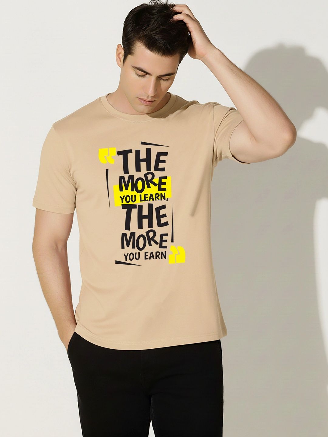 SKY HARBOAR Men Typography Printed T-shirt