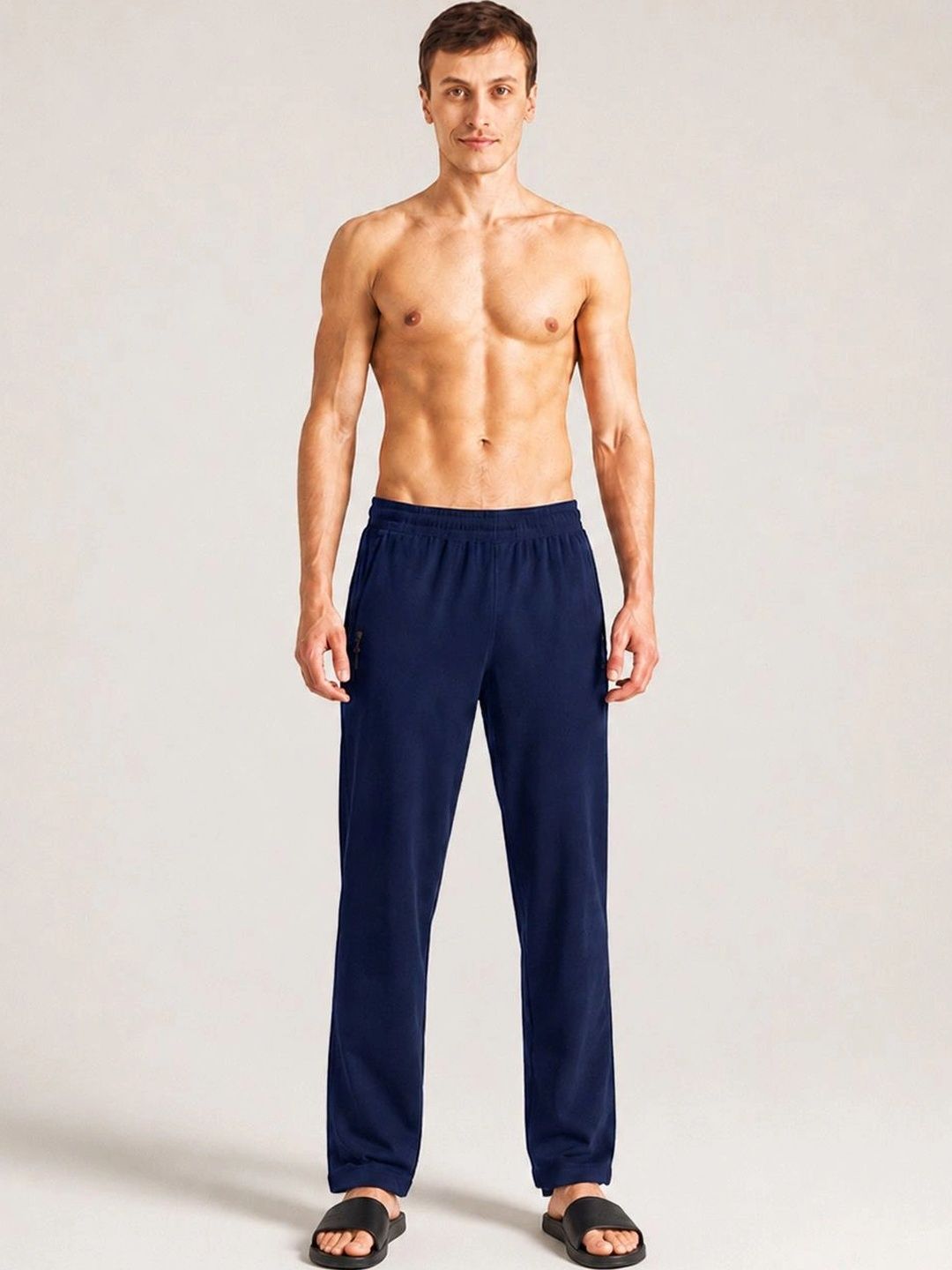 Pepe Jeans Men Solid Straight Pure Cotton Lounge Pant