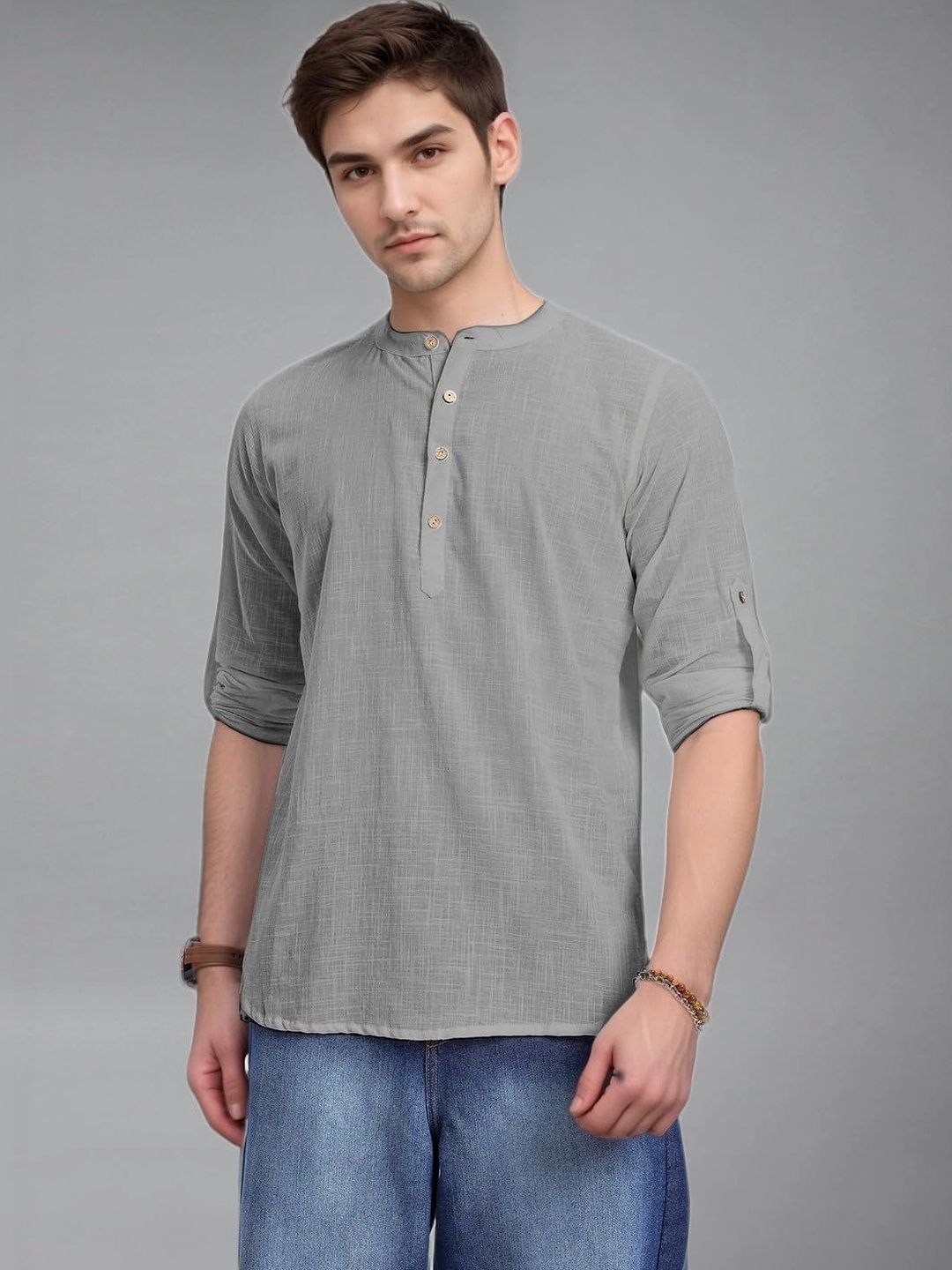 BLUE ROBED Men Kurta
