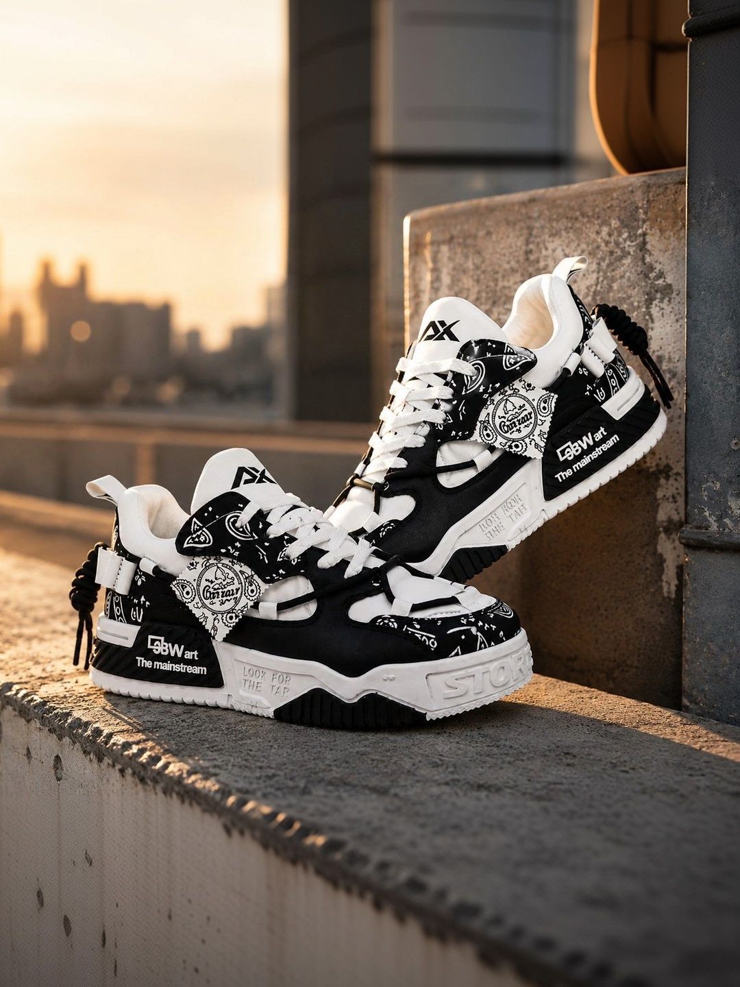 AIRBELL X AIRX Men Printed Sneakers
