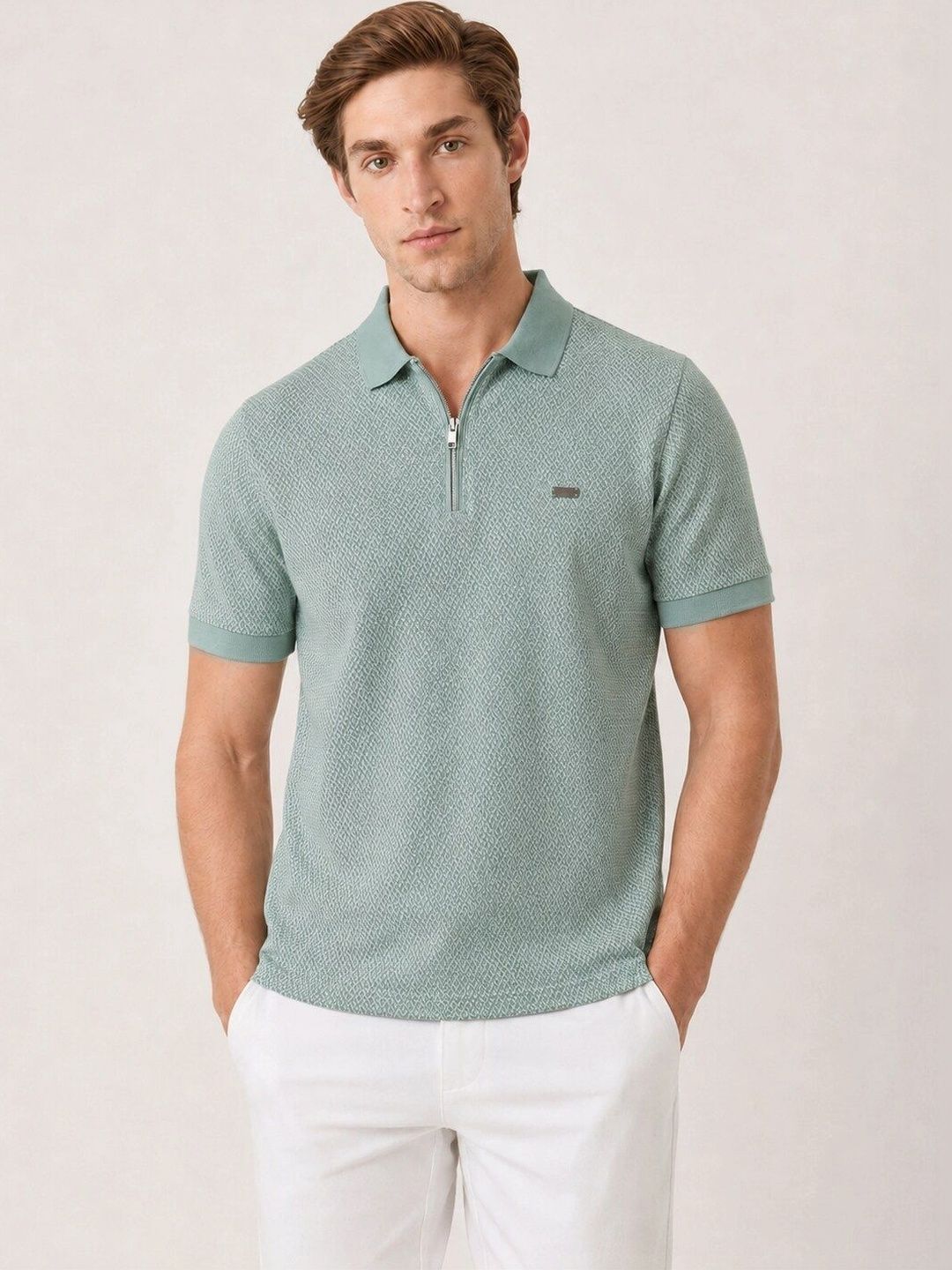 Monk Mode Men Polo Collar T-shirt