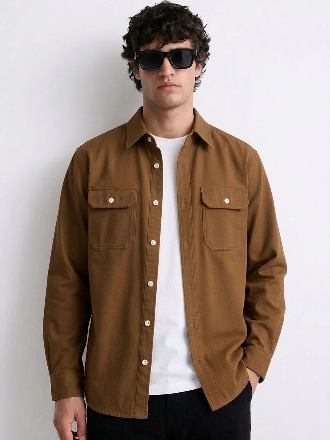 FOXEY Comfort Spread Collar Polycotton Shirt