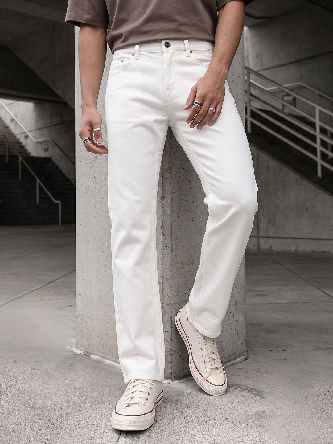The Roadster Life Co. Men Light Shade Stretchable Jeans