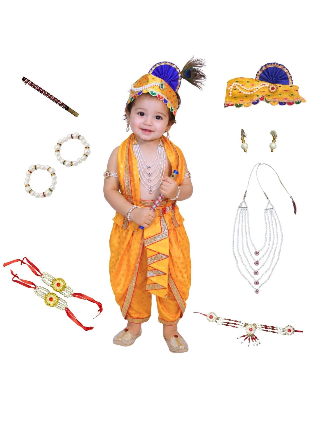 Kaku Fancy dresses Unisex Kids Top with Dhoti Pants
