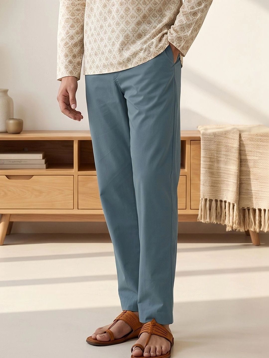 XYXX Men Straight-Leg Cotton Lounge Pants