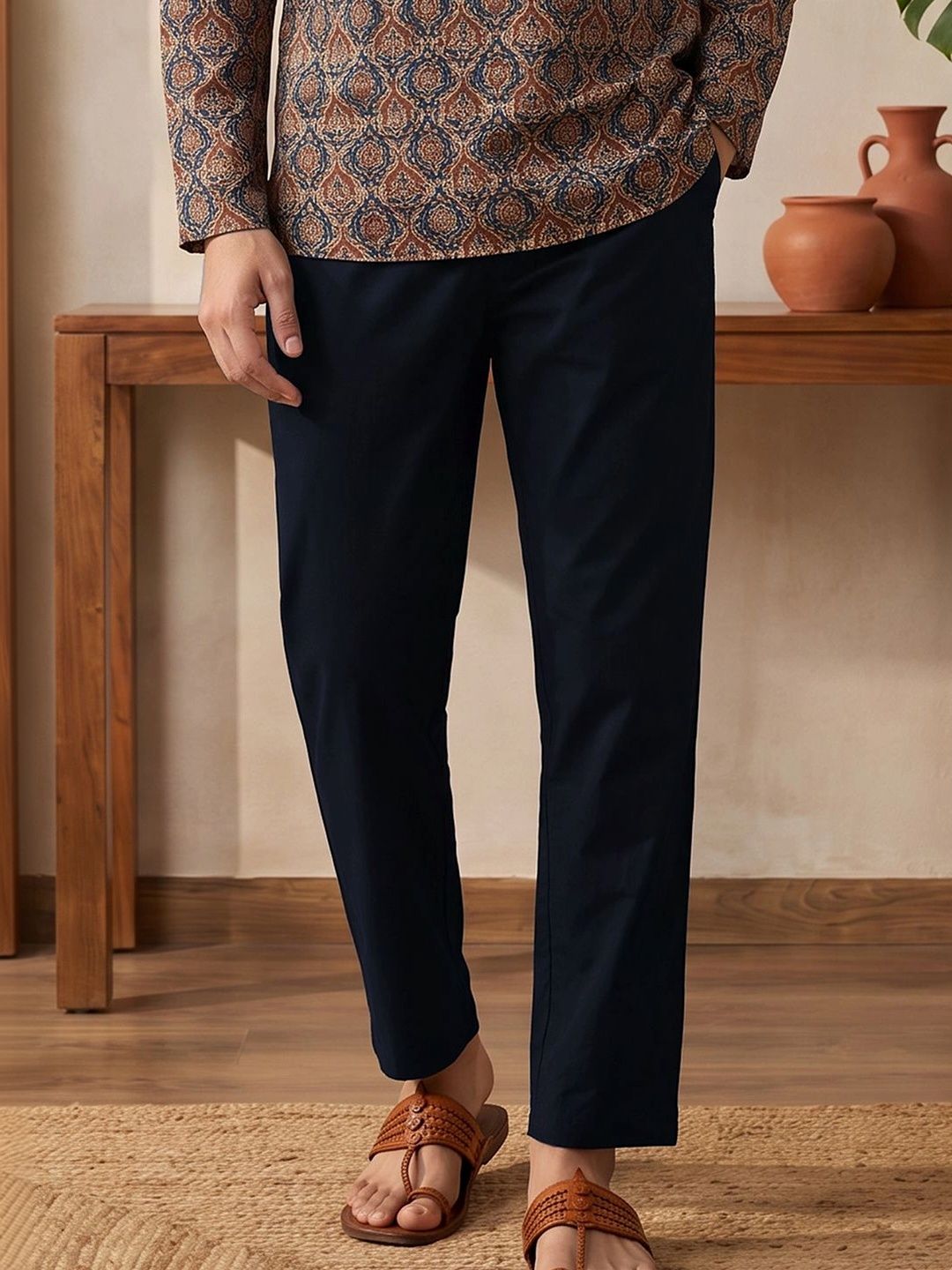 XYXX Men Straight-Leg Cotton Lounge Pants