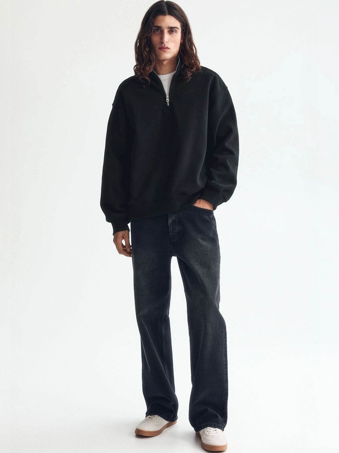 Buy H&M Loose Fit Zip-Top Sweatshirt - Sweatshirts for Men