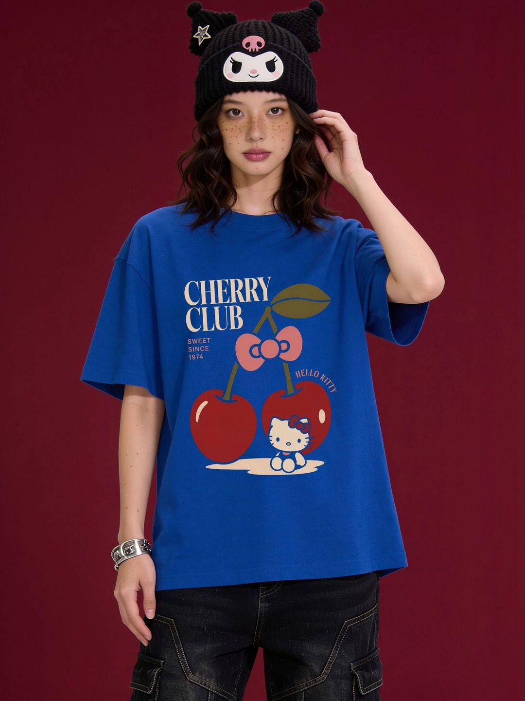 FARDA FARDA Unisex Hello Kitty Printed T-shirt