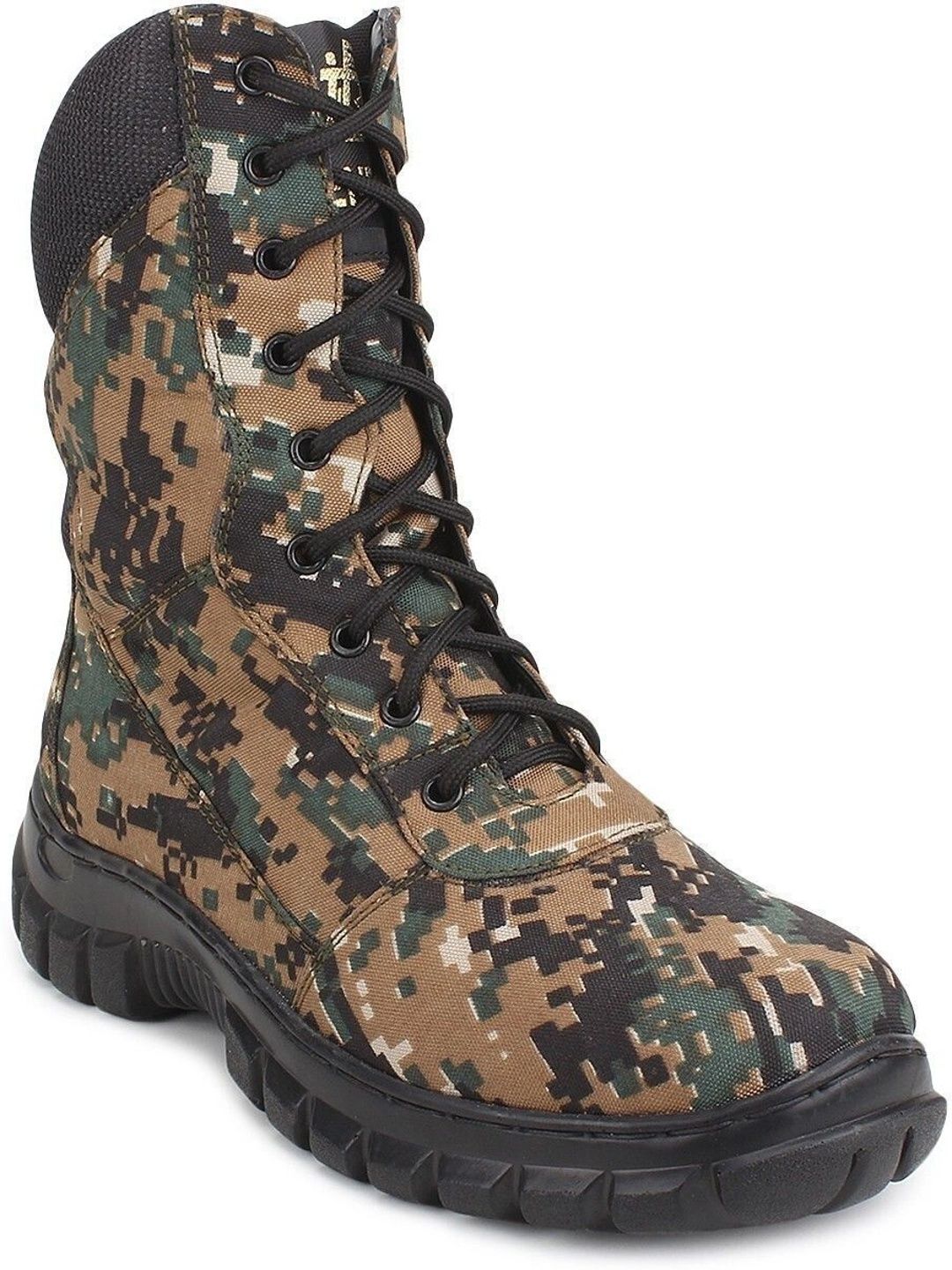 Benera Men Printed Leather High-Top Trekking Shoes