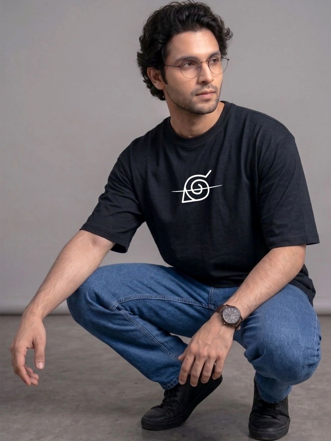 THE BROKEN STREET Men Printed Boxy T-shirt