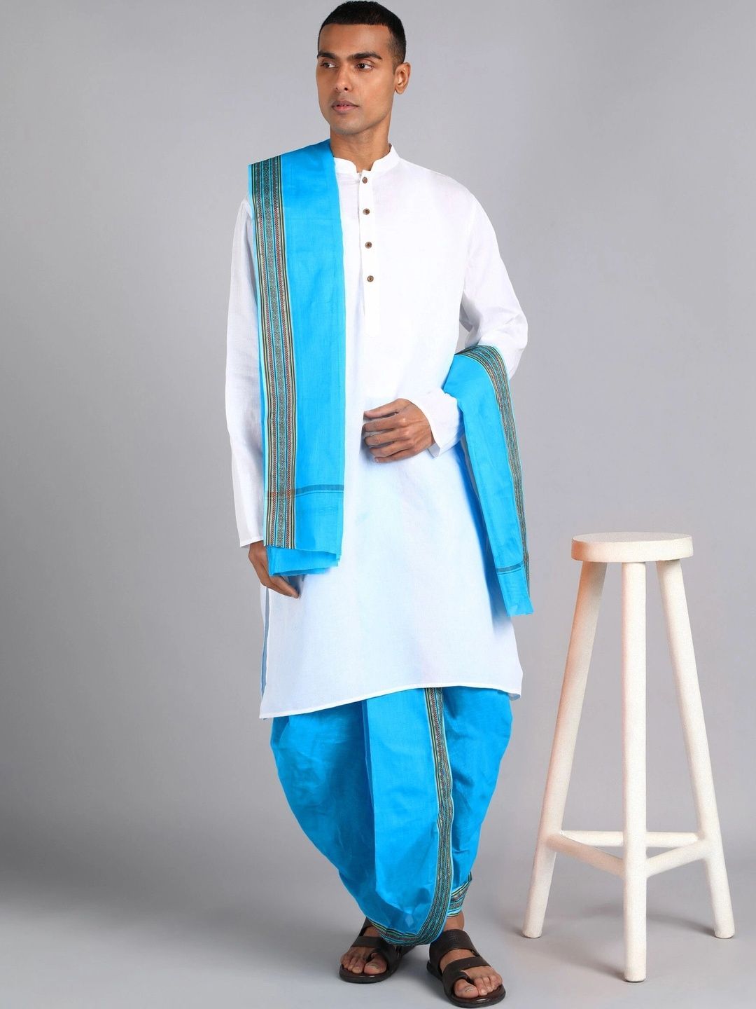 Radhika Handloom Men Cotton Dhoti Dhotis