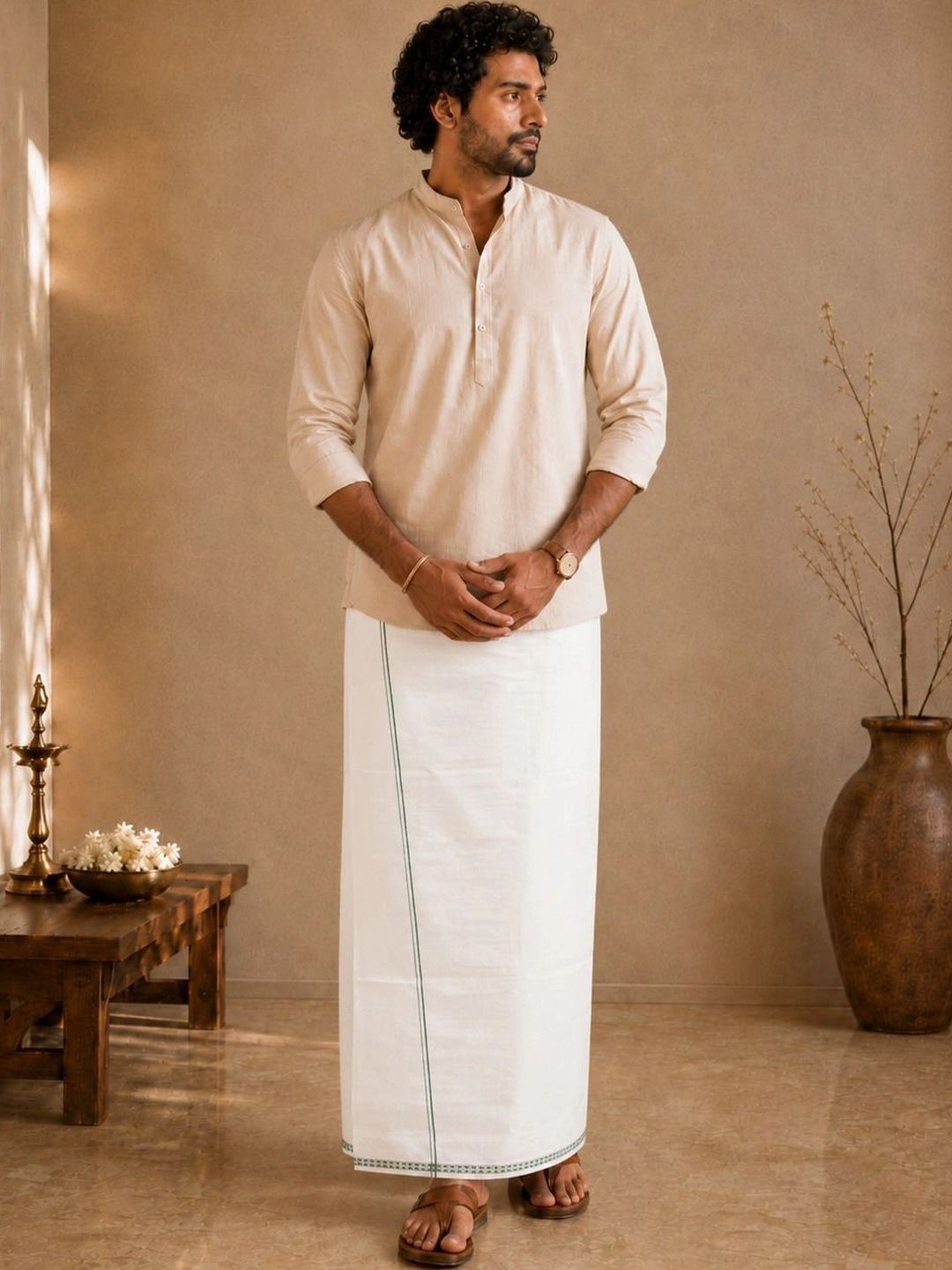 Sac Shree Aparajeet Creations Men Cotton Dhoti Dhotis