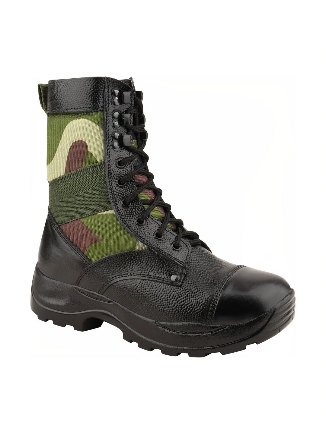 Benera Men Colourblocked Leather High-Top Trekking Shoes