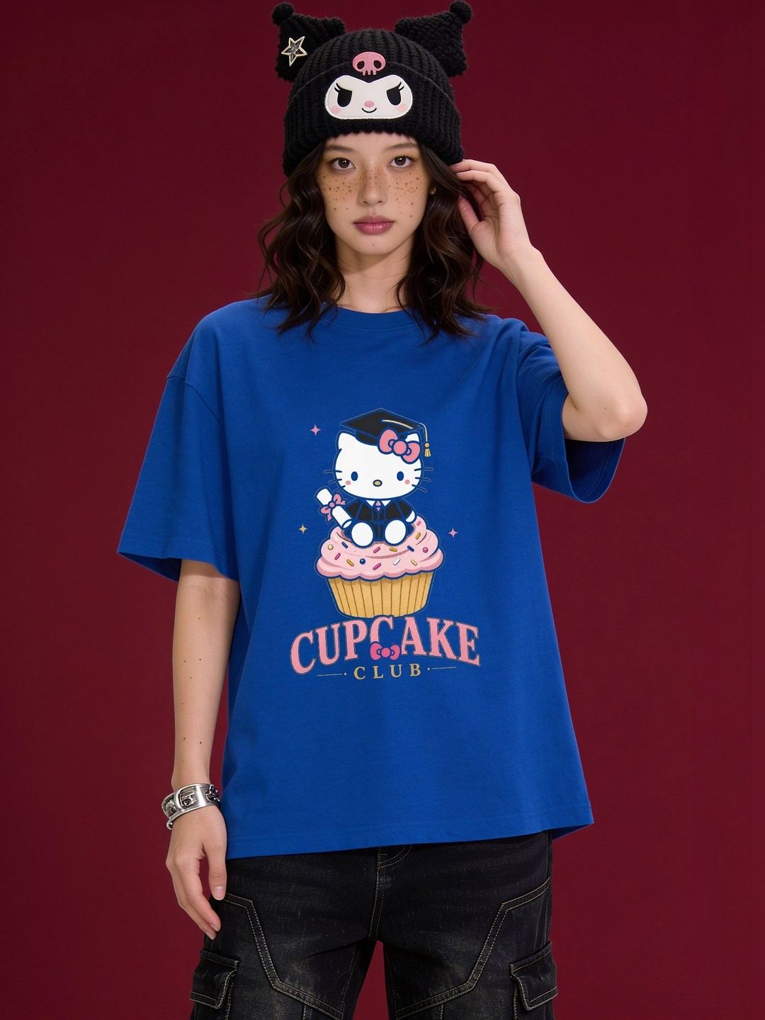 FARDA Unisex Hello Kitty Printed T-shirt
