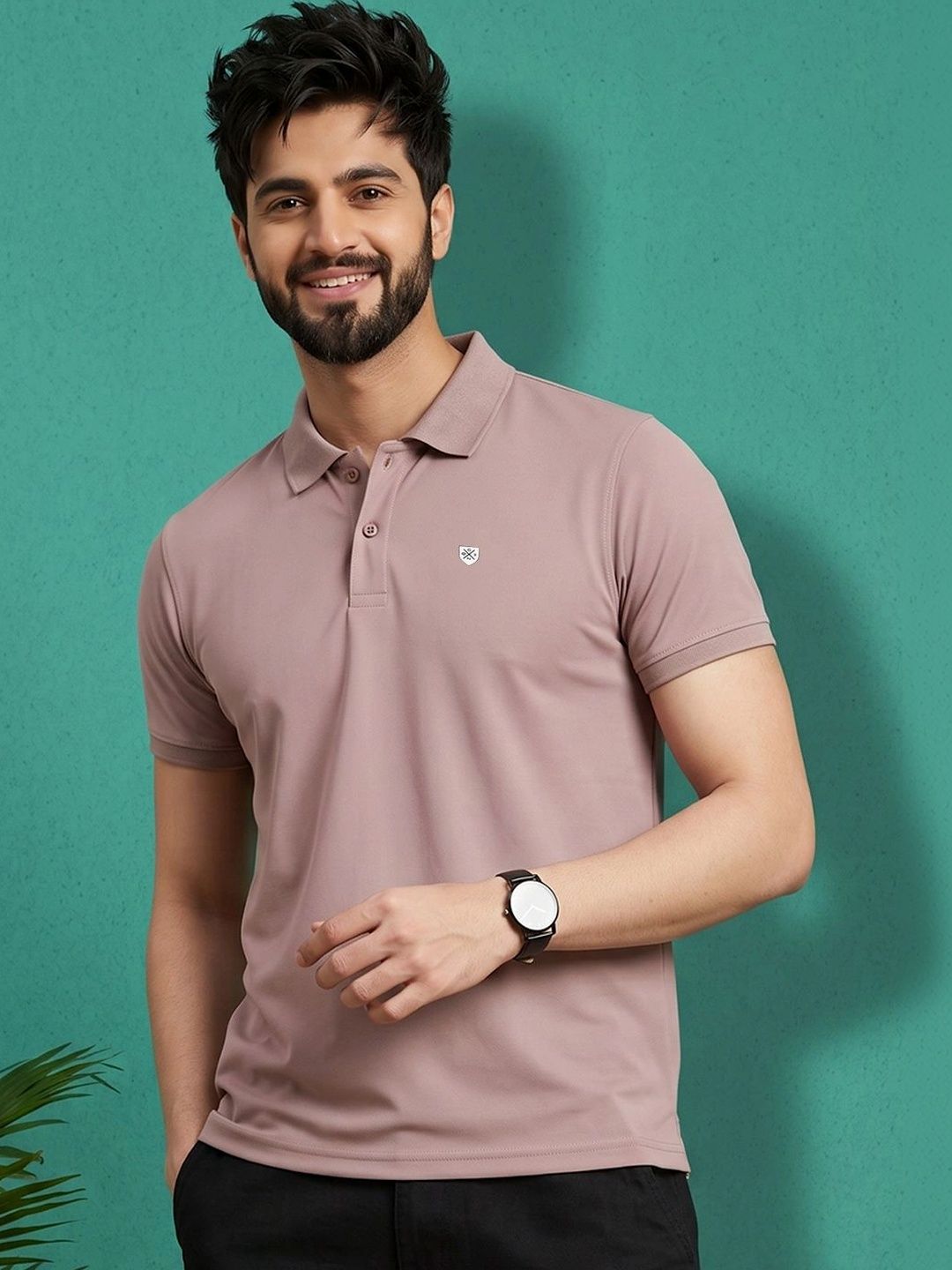 OAKWYN Men Polo Collar T-shirt