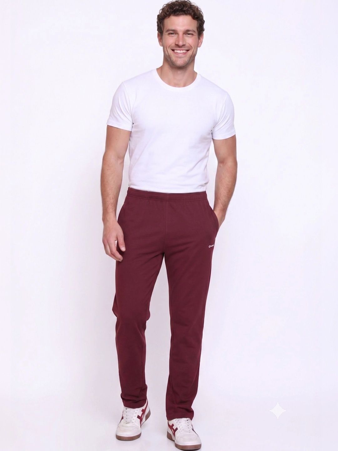 Mast & Harbour Men Regular Fit Brand Logo Track Pants