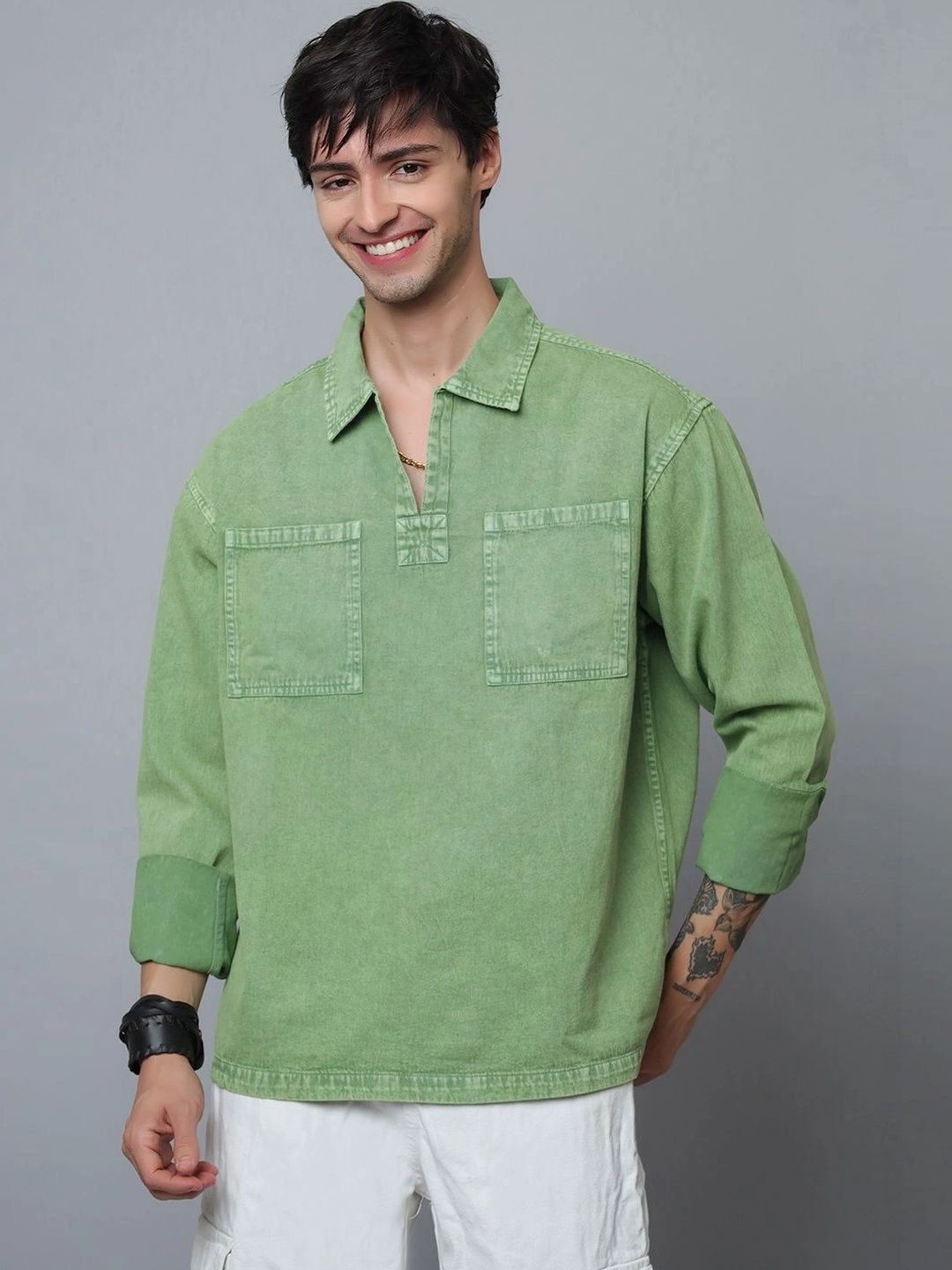 D Finish Men Smart Casual Shirt