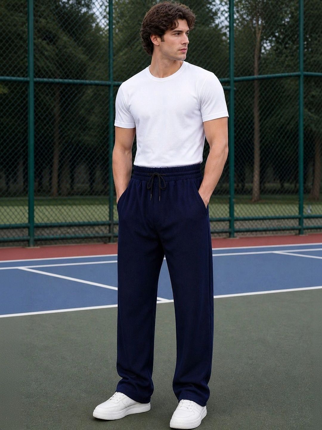 HERE&NOW Men Regular Fit Training Track Pants