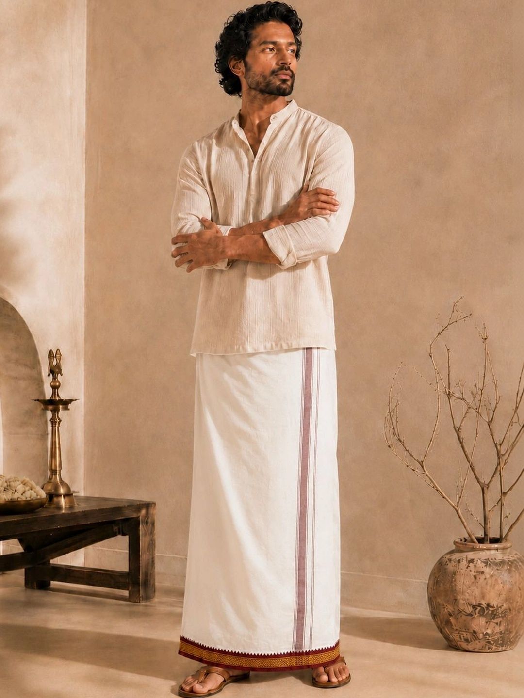 Sac Shree Aparajeet Creations Men Cotton Dhoti Dhotis