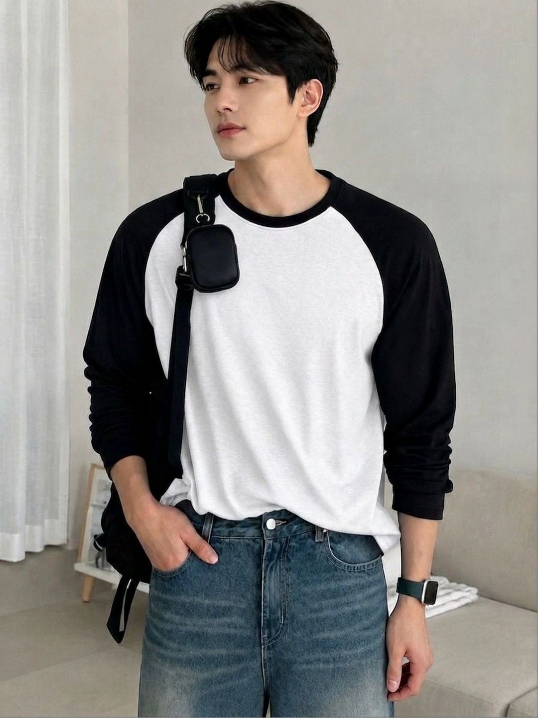 Imsa Moda Men Colourblocked T-shirt